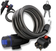 Zabezpieczenie rowerowe linka MAXSELL ZAPIĘCIE DO ROWERU