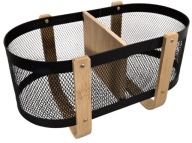 ORGANIZER NA BIURKO STOJAK METALOWY CZARNY