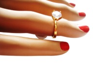 Pierścionek Złoty Oczko Cyrkonia Korona 14 7 Stal Chirurgiczna Nierdzewna