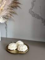 Podziękowanie dla gości świeczka piwonia sojowa ślub chrzest wesele roczek