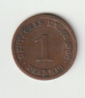 Niemcy-Cesarstwo 1 Pfennig 1908 G ladny stan