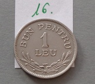 1 LEU z 1924 roku RUMUNIA , ŁADNY
