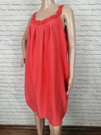 Baba Jaga czerwona sukienka 100% jedwab roz. XXL