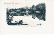 Niemcy - Karlsruhe - staw w parku - ok. 1900 r