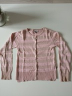 Pomp De Lux mieniący sweterek dziewczęcy rozpinany r 128