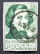 Polska > Datownik "Bydgoszcz" z dnia 27.09.1948 r. - na znaczku Fi 431A