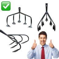 SPULCHNIACZ GLEBY RĘCZNY DO ZIEMI OGRODOWY KULTYWATOR PAZURKI 5 ZĘBÓW SOTKA