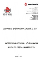 Ursus Mikrus 12/12T - instrukcja obsługi, katalog części koparko-ładowarki