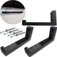 Uchwyt Wieszak Na Ścianę Do Głośnika Listwy od Soundbar Czarny 2szt