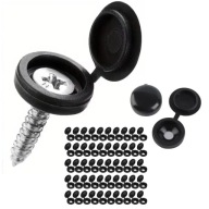 Zaślepka do wkrętów czarna 20 sztuk średnica 13 mm głębokość 4,5 mm
