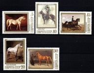 ZSRR / 5652-5656 ( Malarstwo - Konie ) czyste / 1988 r.