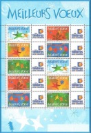 Francja 2004 Znaczki Ark 3872-6 ** Boże Narodzenie