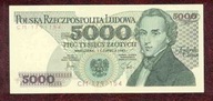 5000 zł. 1982 r. ser. CM UNC b. rzadka seria - PIĘKNY !!!