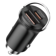 MOCNA ŁADOWARKA SAMOCHODOWA SZYBKIE ŁADOWANIE PD QC 45W USB-C 3,1A KABEL 1M