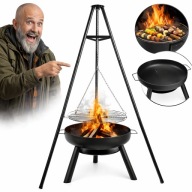 PALENISKO OGRODOWE GRILL OGRODOWY TRÓJNÓG ZE STELAŻEM LEHMANN RUSZT 60CM