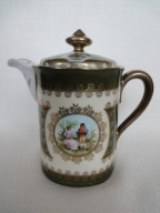 dzbanek czajnik romantyczna scenka rodzajowa