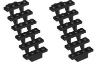 LEGO 2x Schody LEGO 6x4x7 Czarny 30134