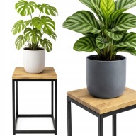 KWIETNIK STOJĄCY PODŁOGOWY METAL STOJAK NA KWIATY DONICZKI PÓŁKA LOFT CRAFT