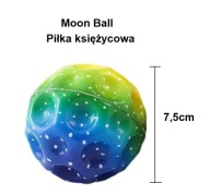 Piłka księżycowa, Moon Ball, wielokolorowa piłeczka w mega kolorystyce