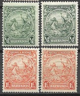 Barbados 3x J844 fauna konie morskie MH VF ząb.13,5x12,5
