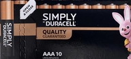 Bateria alkaliczna Duracell AAA (R3) 10 szt.