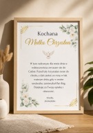 Podziękowanie dla Matki Chrzestnej / Ojca Chrzestnego – A4 + ramka GRATIS