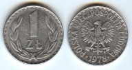 Moneta 1 Zloty - 1978 - PRL - Aluminium