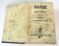 Mein Kampf Adolf Hitler 1939 z dedykacją dla Oddanych lojalnej służbie.