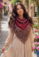 LUKSUSOWA, MIĘKKA CHUSTA Z ALPAKI, MOHERU, WEŁNY MERINO, OWCZEJ_NA PREZENT!