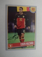 Karta panini autograf Belgia Eden Hazard Superstar Score Euro 2016