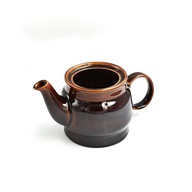 Dzbanek imbryk porcelit Pruszków ceramika vintage PRL do herbaty brązowy