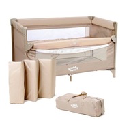 Łóżeczko turystyczne 66 x 126 cm beżowy