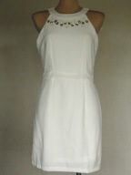 # śliczna biała zdobiony dekolt - COCO GIULIA - 36 - nowa #