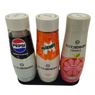 Stojak na syropy SodaStream 3 butelki – organizer na syropy, czarny, prosty