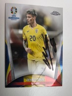 Karta topps chrome autograf Rumunia Euro 2024 Dennis Man