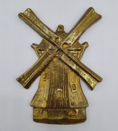 Przepiękny starodawny WIATRAK stary - mosiądz 13cm kolekcjonerski