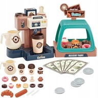 ZABAWKA EKSPRES DO KAWY INTERAKTYWNA Z DŹWIĘKIEM CUKIERNIA ZESTAW