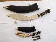 2 oryginalne stare noże Kukri albo Khukri – Indie.