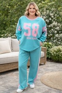 KOMPLET DRESOWY WIOSNA MODNY PLUS SIZE 50/52/54
