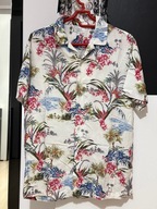 U Koszula Next hawajska krajobraz tropikalny kwiaty palmy wiskoza rozmiar M