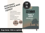 Dziennik pracy z lękiem A5 zeszyt ćwiczeń CBT terapia emocji 60 stron