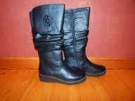 Rieker kozaki damskie do kolana koturn r. 38