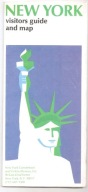 NOWY JORK - mapa turystyczna z 1974 roku.
