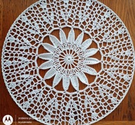 Serwetka .szydełkowa na obręczy met 30 cm