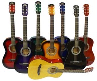 Gitara klasyczna dla dzieci 3/4 ZESTAW początkującego + Opcjonalne kolory