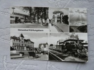 KUHLUNGSBORN LOKOMOTYWA Z POCIĄGIEM NA DWORCU KOLEJOWYM