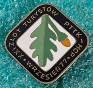 ODZNAKA XXI ZLOT TURYSTÓW PTTK - HCP WRZESIEŃ 1977