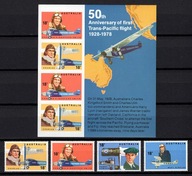 **AUSTRALIA 644-647 BL.3 - LOTNICTWO