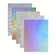 10x Papier holograficzny A4 do naklejek – folia samoprzylepna