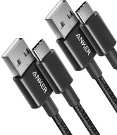 KABEL USB A USB C ANKER CZARNY 2 SZTUKI